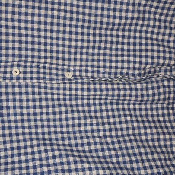 Blue Checkered Men's Long-Sleeve Shirt Size Medium - Picture 4 of 4